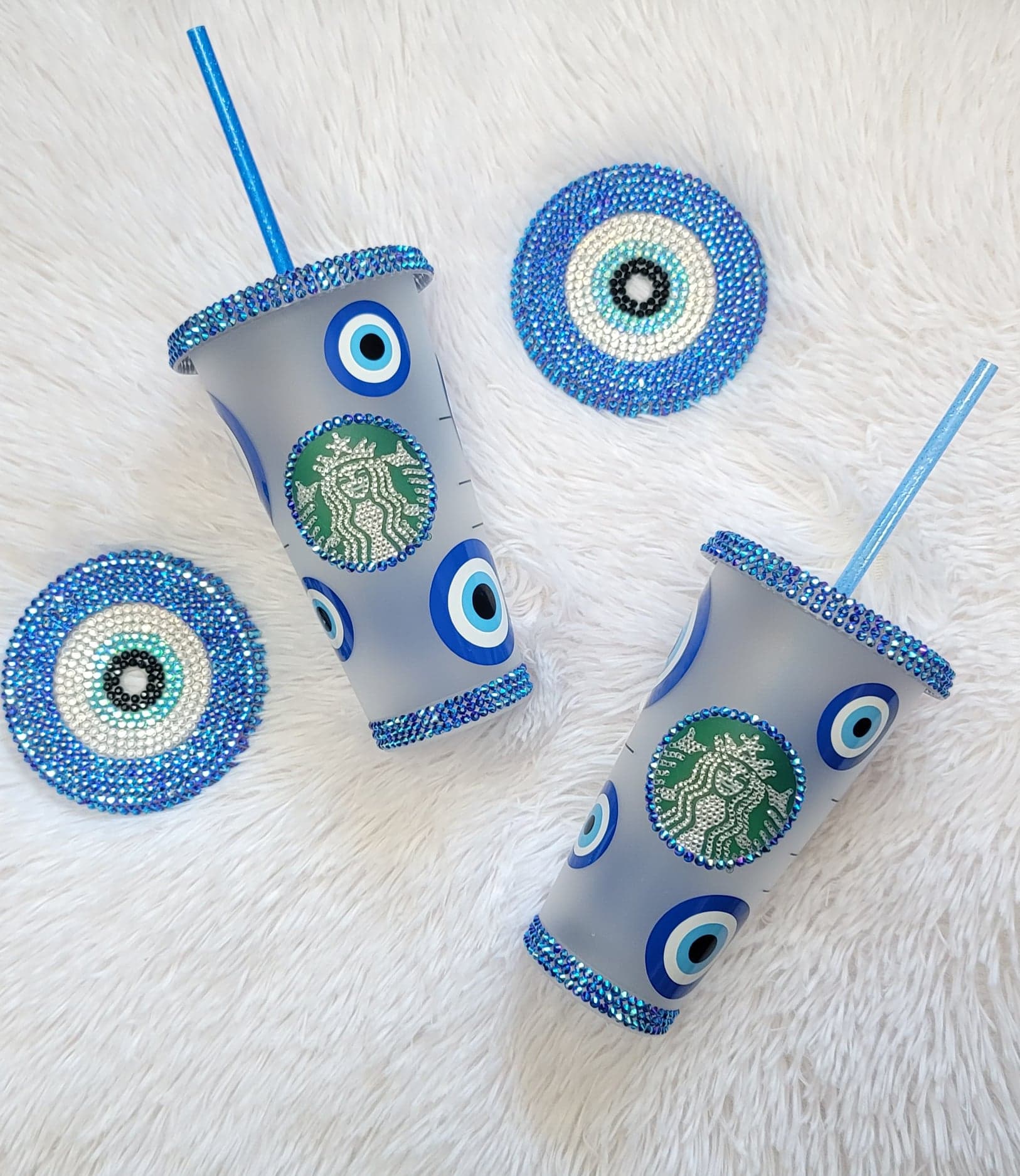 Evil Eye Color Flakes Starbucks Cup