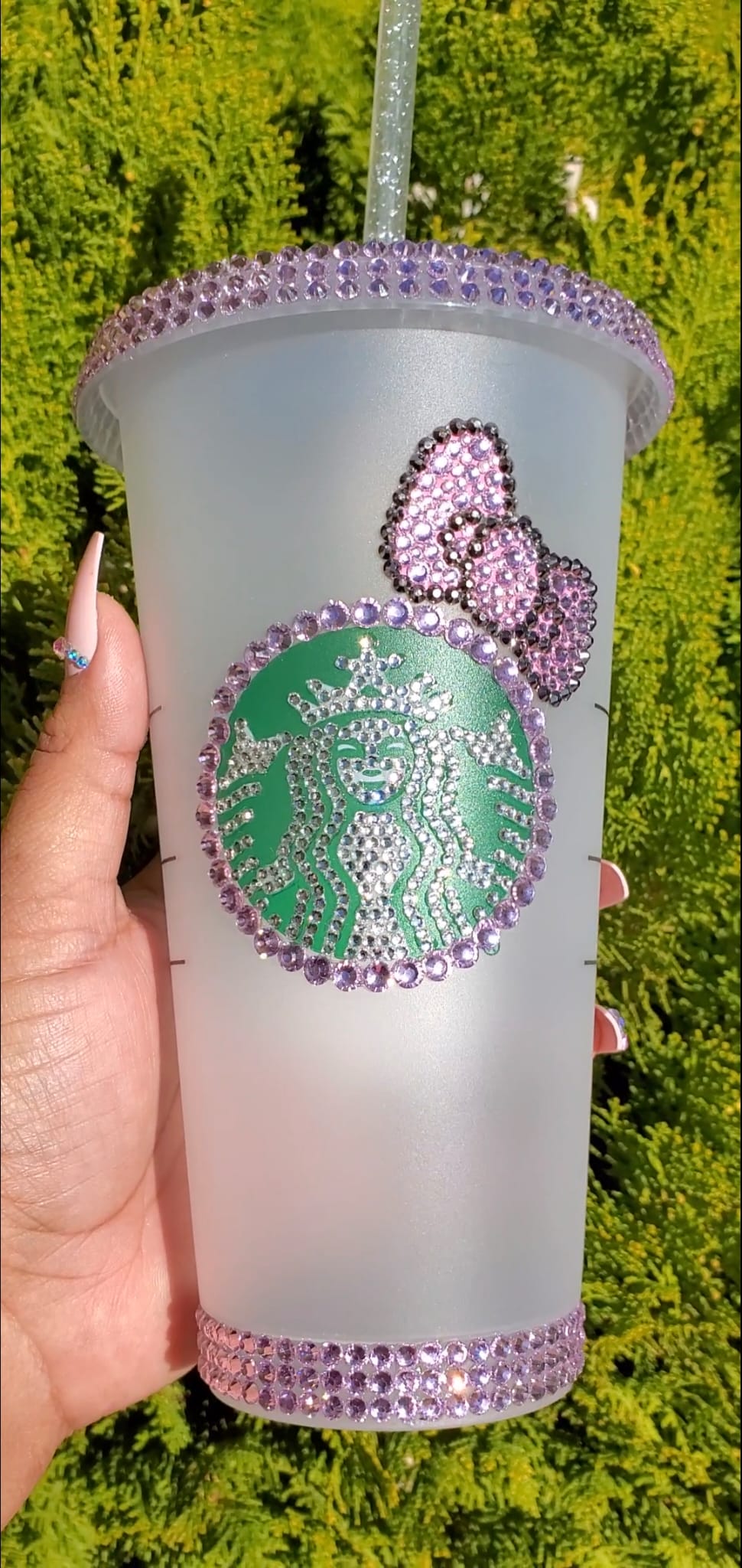 Sparkle With a Disney Castle Personalized Starbucks Cup - home 